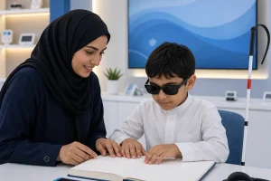 دورة التعامل مع ذوي الاعاقة البصرية