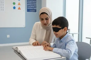 دورة التعامل مع ذوي الاعاقة البصرية